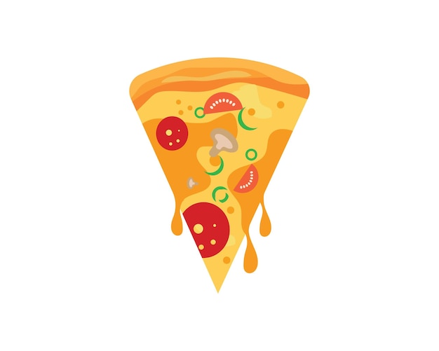 Pizza pictogram logo illustratie vector