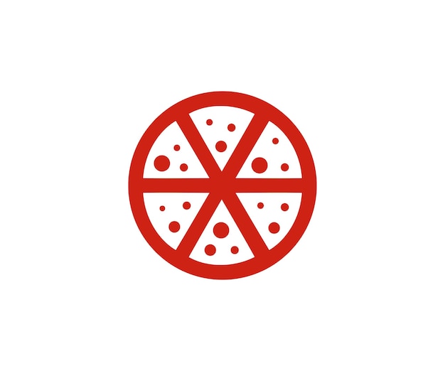 Pizza pictogram over witte achtergrond kleurrijk ontwerp vectorillustratie