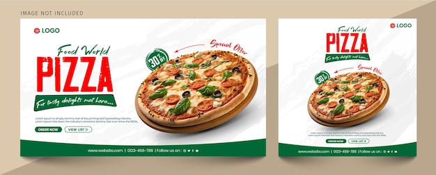 Pizza Red Banner