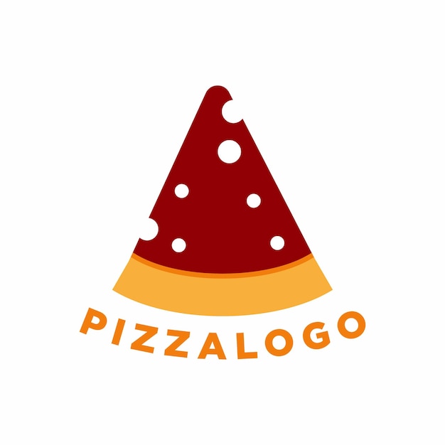 ピザ レストランのロゴのデザイン要素