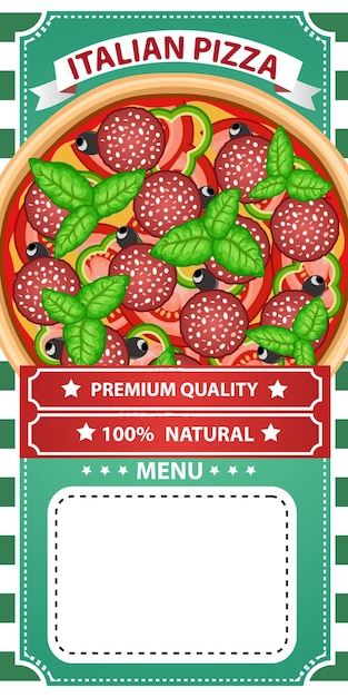 PIZZA RETRO MENU 2