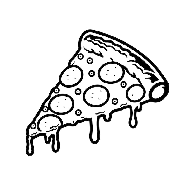 pizza silhouettes