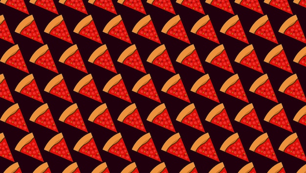 Pizza Slice Asian Food Theme Digital Paper Pattern Wallpaper Background 5