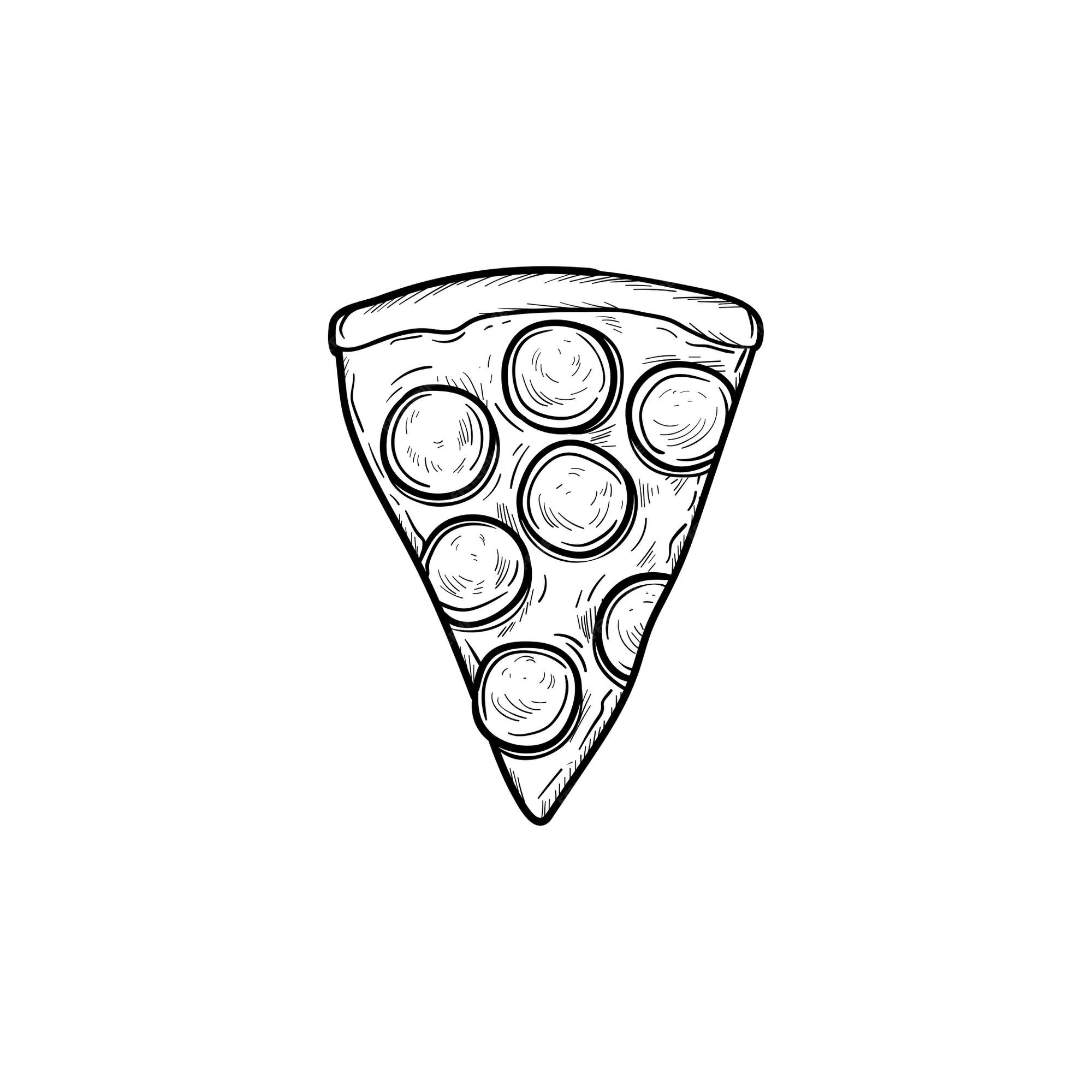 cartoon doodle of a slice of pizza 10233183 Vector Art at Vecteezy