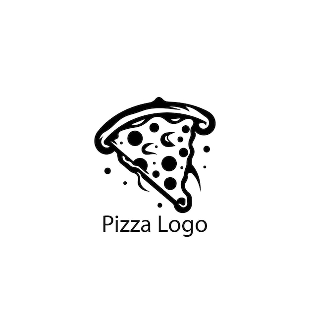 Pizza Slice logo flat icon