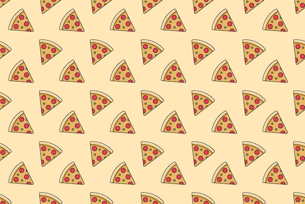 Fondo senza cuciture del modello della fetta della pizza