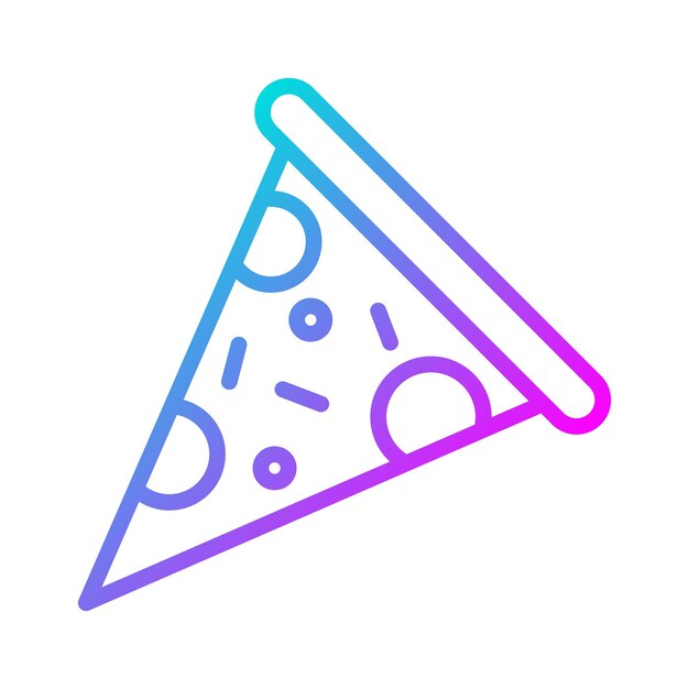 Vector pizza slice vector icon can be used for birthday iconset