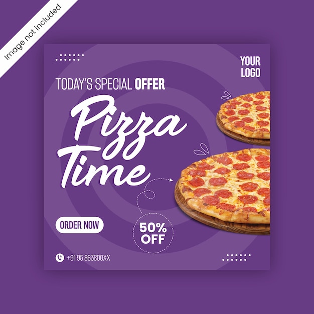 Pizza Social Media Banner Design