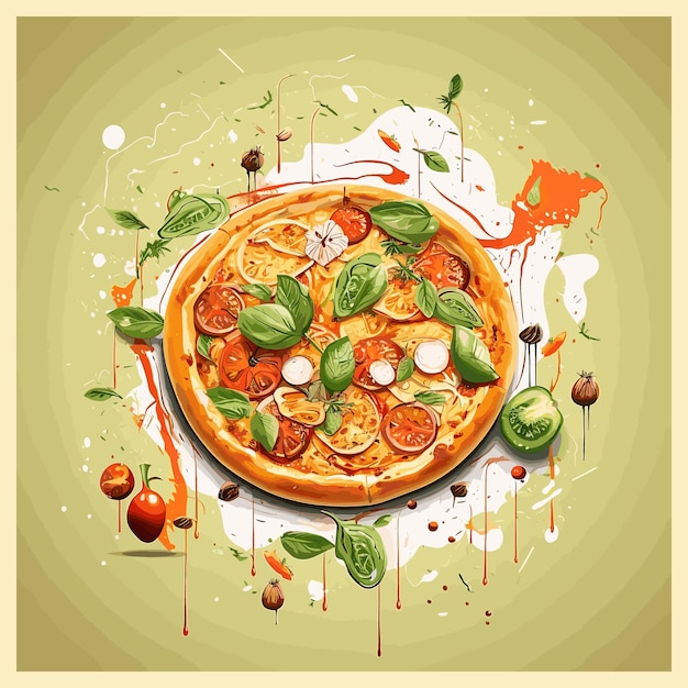 Pizza social media post design