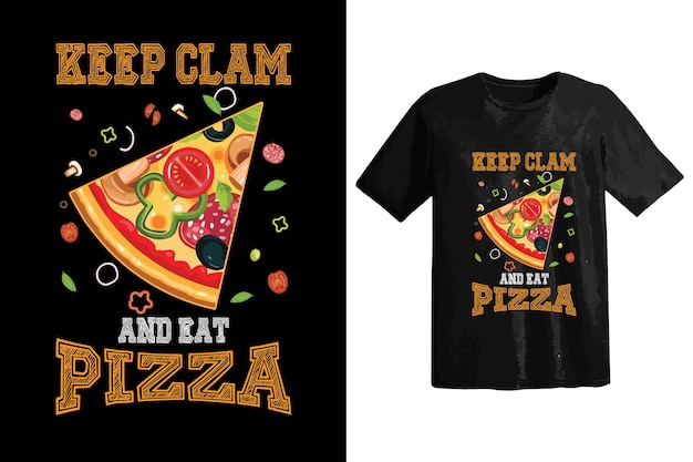 Pizza Tshirt Design Food Tshirt design