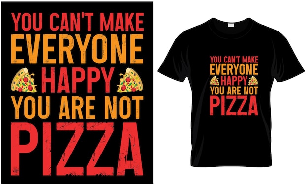 Pizza tshirt ontwerp vectorafbeelding