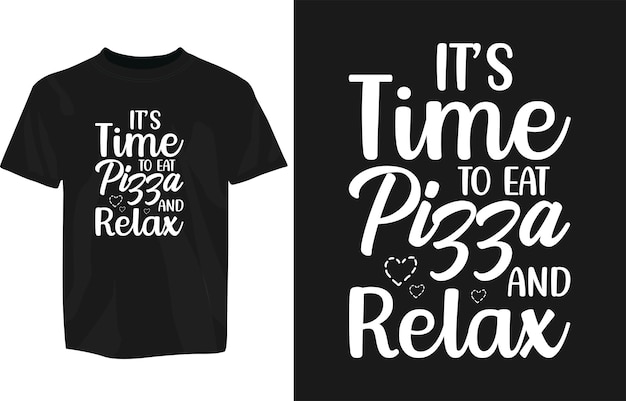 Pizza Typography design for tshirt mug sticker fast food pizza typography design