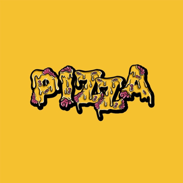 pizza typography