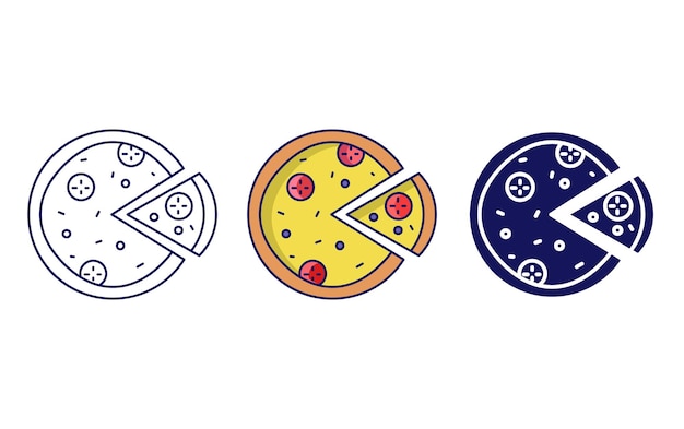 Pizza vector icoon