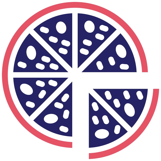 Pizza vector icoontje illustratie van World Cuisine icoonset