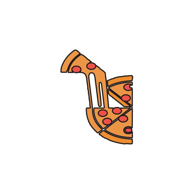 Vector pizza vector type icon