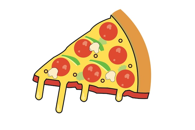 Vector pizzaplak met de illustratievoedsel van het olijf vectorpictogram