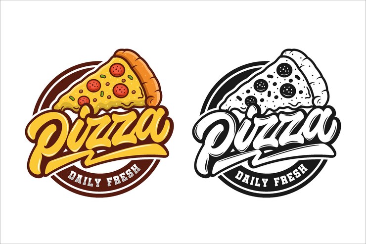 Vector pizzeria logo collectie