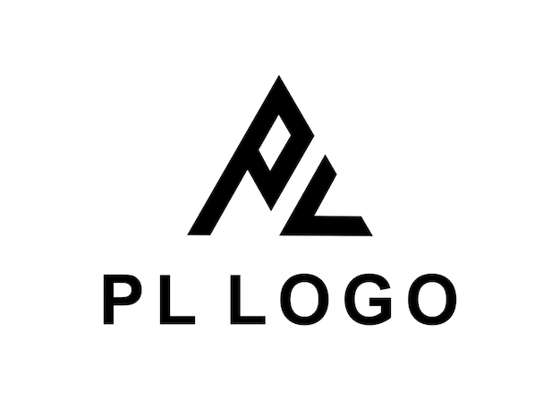 Pl logo ontwerp vector illustratie