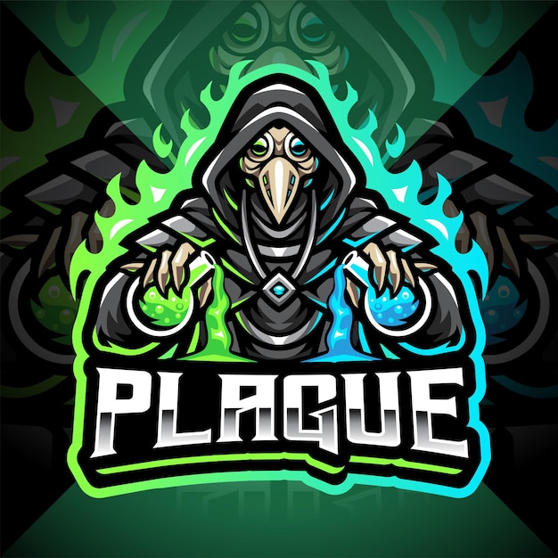 Plague doctor esport mascot logo