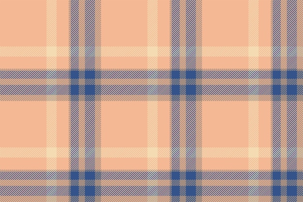 Plaid background check seamless pattern in beige Vector fabric texture for textile print wrapping paper gift card or wallpaper