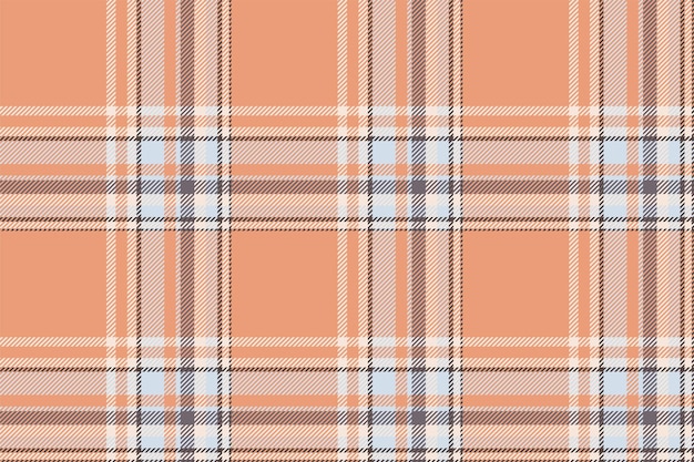 Plaid background check seamless pattern in beige Vector fabric texture for textile print wrapping paper gift card or wallpaper