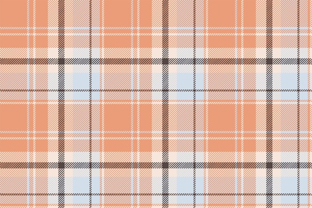 Plaid background check seamless pattern in beige Vector fabric texture for textile print wrapping paper gift card or wallpaper