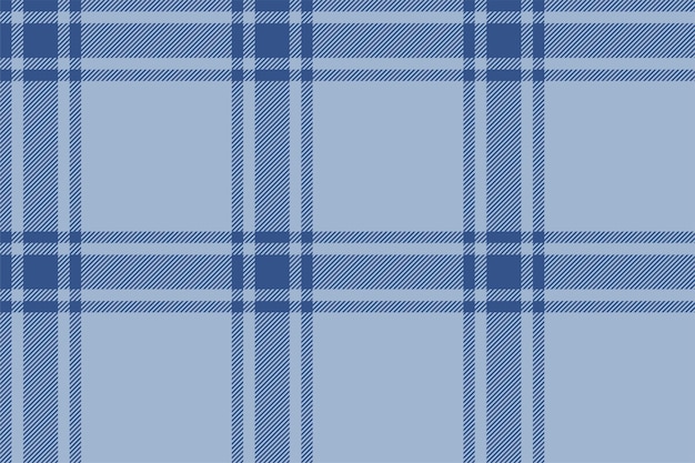 Plaid background check seamless pattern in blue vector fabric texture for textile print wrapping paper gift card or wallpaper