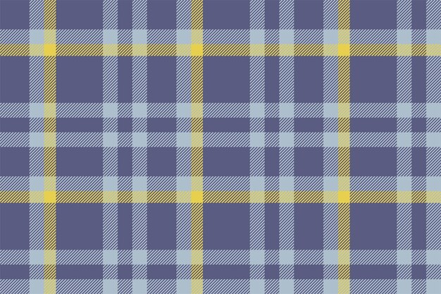 Plaid background check seamless pattern in blue Vector fabric texture for textile print wrapping paper gift card or wallpaper