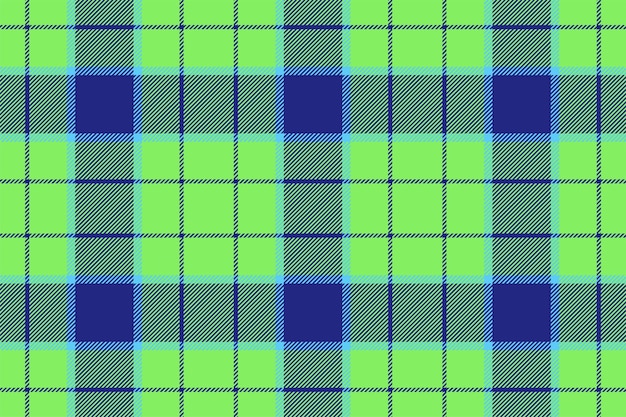 Plaid background check seamless pattern in green Vector fabric texture for textile print wrapping paper gift card or wallpaper