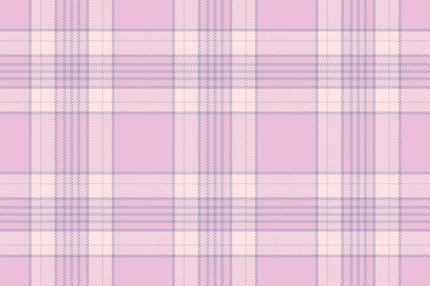 Plaid background check seamless pattern in pink Vector fabric texture for textile print wrapping paper gift card or wallpaper