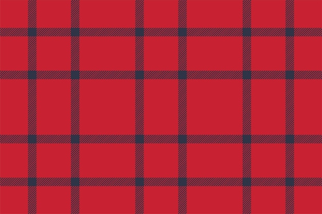 Plaid background check seamless pattern in red vector fabric texture for textile print wrapping paper gift card or wallpaper