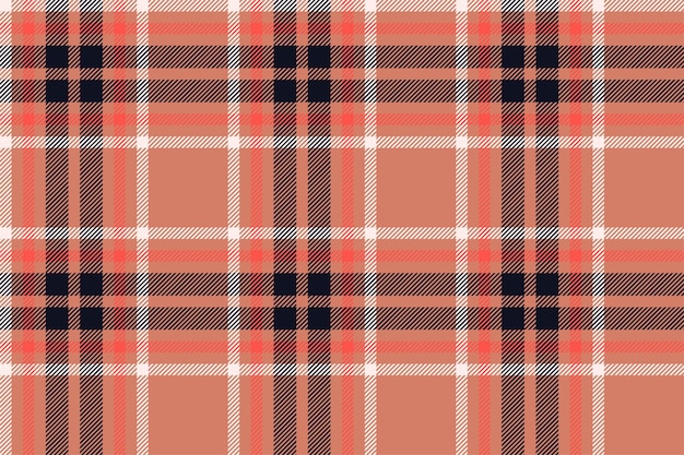 Plaid background check seamless pattern in red vector fabric texture for textile print wrapping paper gift card or wallpaper