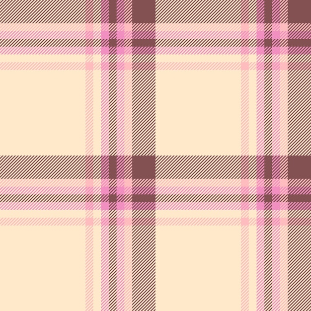 Plaid check background of fabric seamless textile with a vector pattern texture tartan