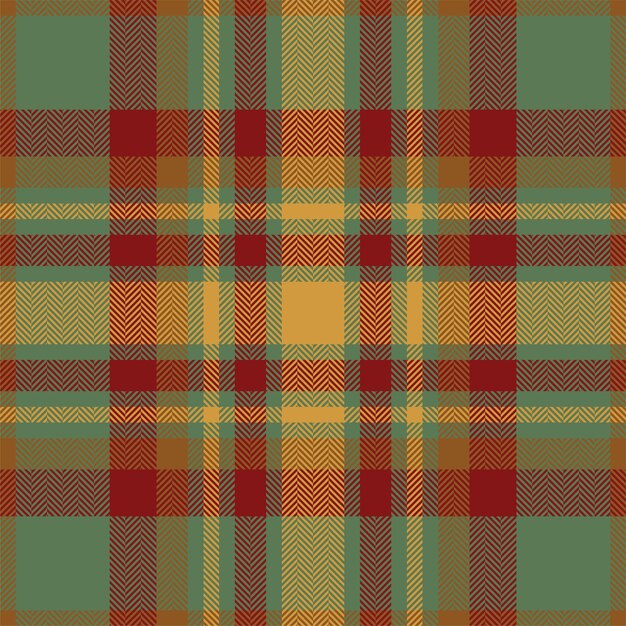 Plaid check patroon in oranje en rode kleuren Naadloze stof textuur Tartan textiel print ontwerp