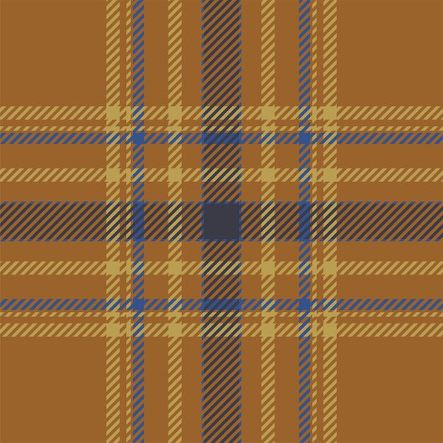 Plaid check pattern in orange and red colors seamless fabric texture tartan textile print