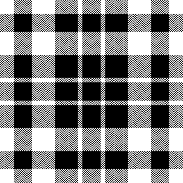 Vector plaid check pattern seamless fabric texture tartan textile print design