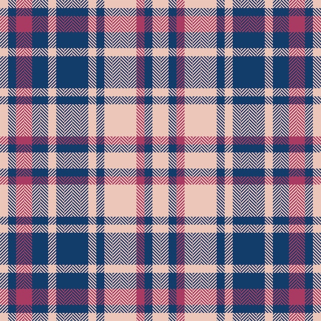 Plaid check pattern Seamless fabric texture Tartan textile print