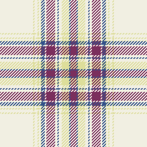 Plaid check pattern Seamless fabric texture Tartan textile print