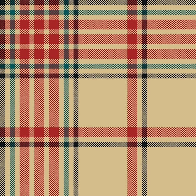 Plaid check pattern Seamless fabric texture Tartan textile print