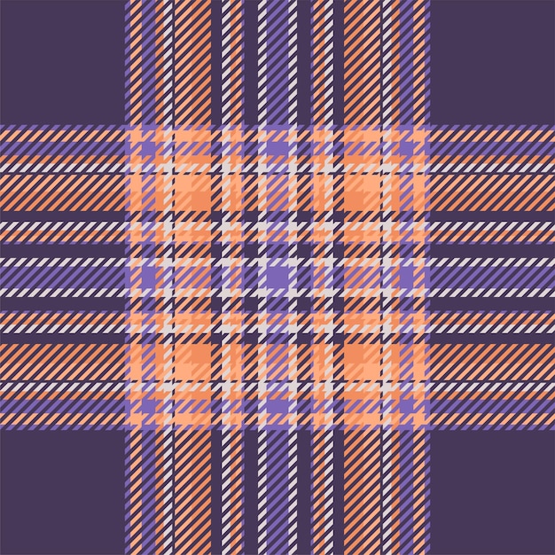 Plaid check pattern Seamless fabric texture Tartan textile print