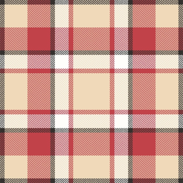 Plaid check pattern Seamless fabric texture Tartan textile print