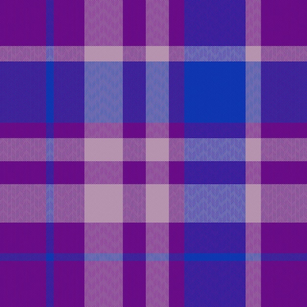 Plaid check seamless Fabric vector pattern Texture tartan background textile