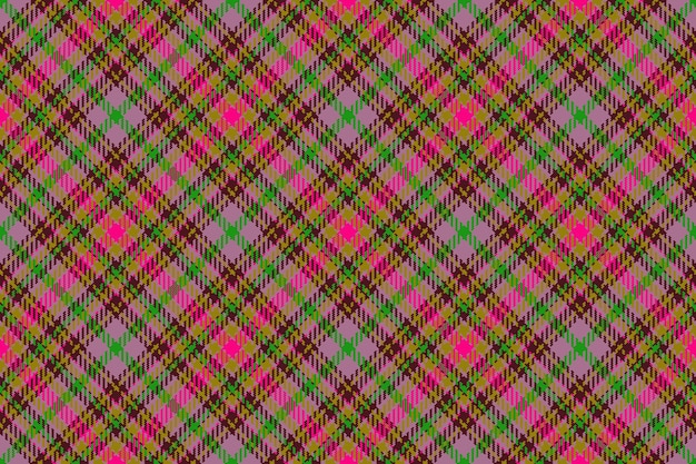 Vector plaid check tartan texture vector seamless background pattern fabric textile