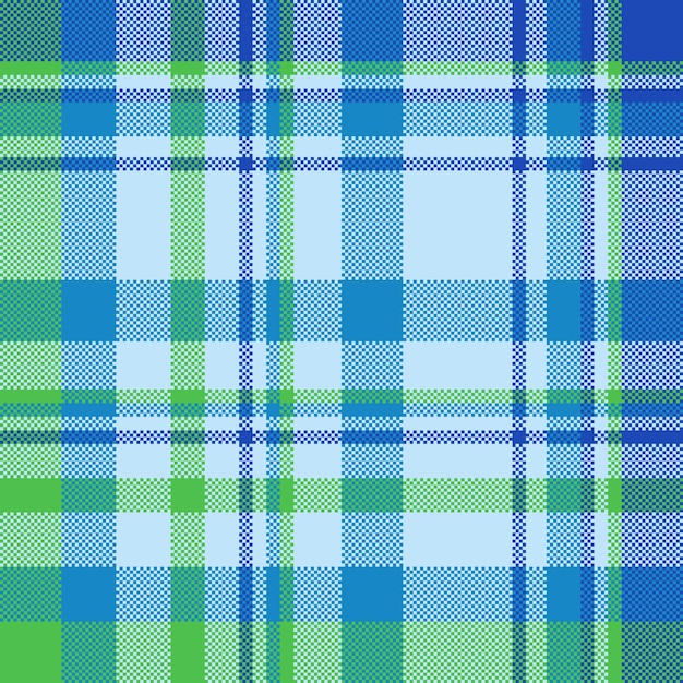 Plaid fabric vector of background check textile with a tartan texture seamless pattern