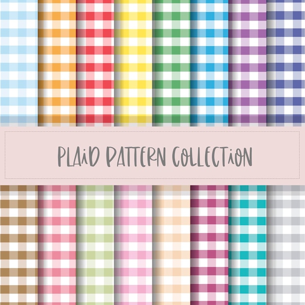 Plaid patroon kleurrijk