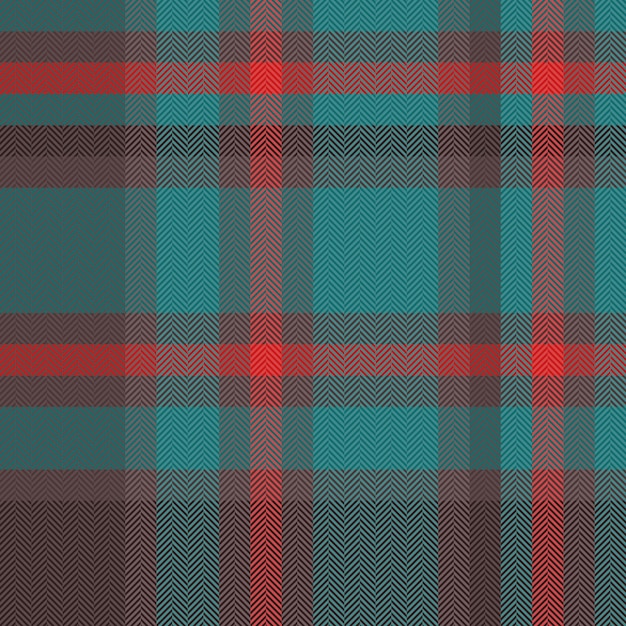 Plaid pattern background of seamless tartan fabric with a check textile vector texture