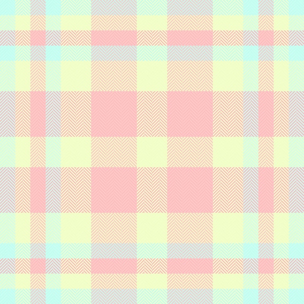 Vector plaid pattern check of seamless fabric textile with a vector tartan background texture in light color