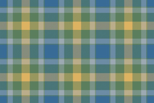 Plaid pattern seamless Check fabric texture Stripe square background Vector textile design Tartan backdrop