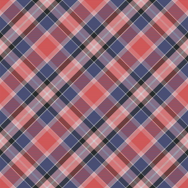 Motivo scozzese senza cuciture. controlla la trama del tessuto. sfondo quadrato a righe. tartan di disegno tessile vettoriale.